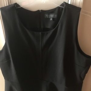Black Peplum top